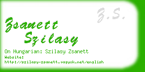 zsanett szilasy business card